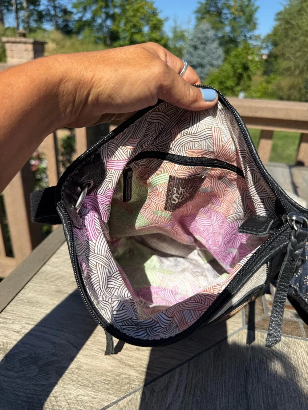EUC Sak Laurel Colorblock Leather Crossbody Bag
